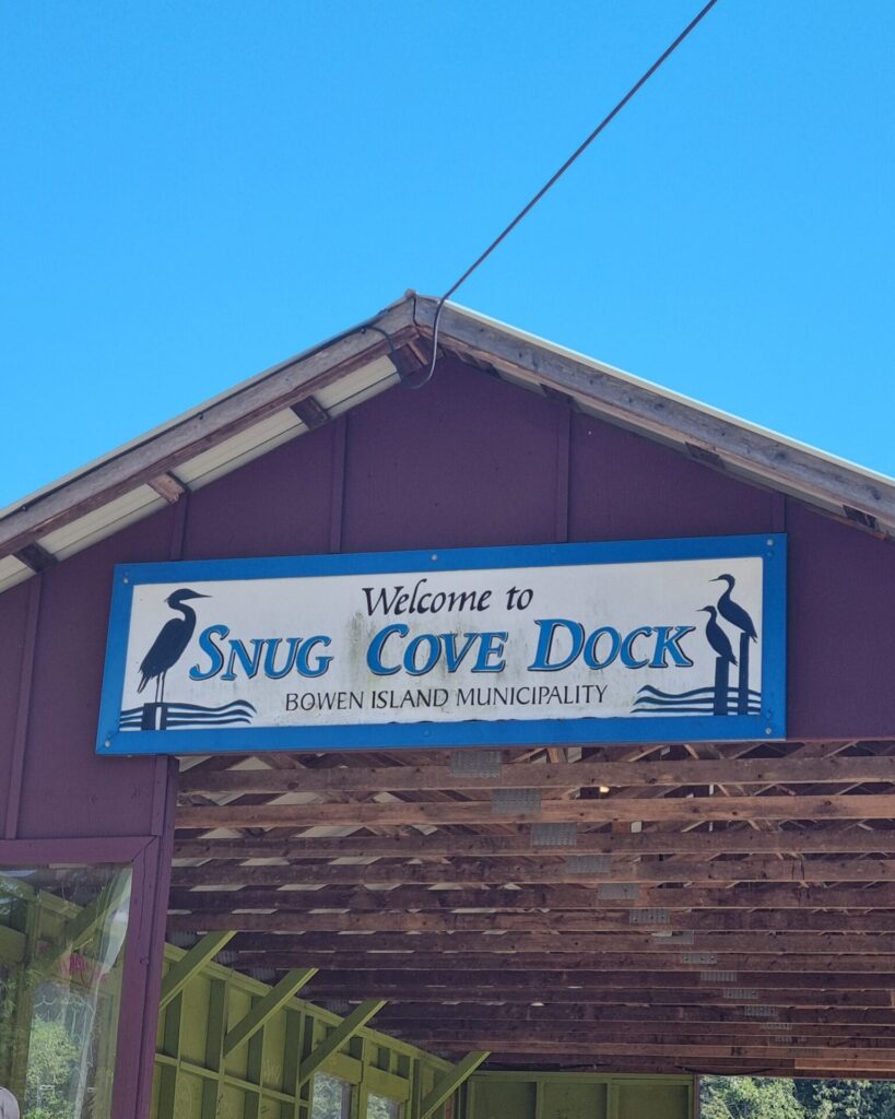 Snug Cove Dock to catch the ferry