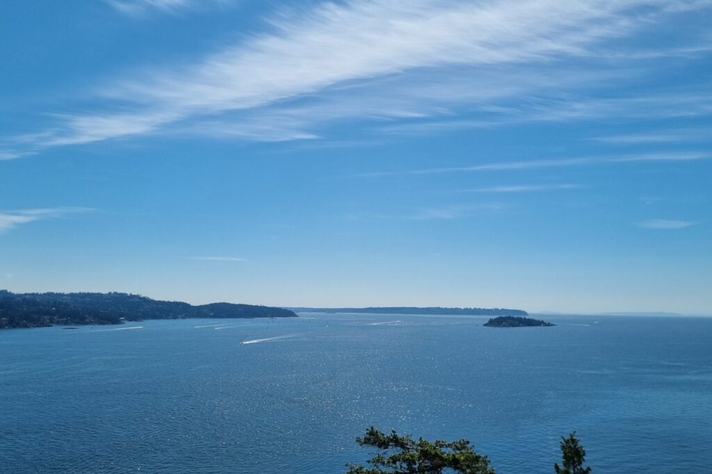 View of Howe Sound from Dorman Point on Bowen Island