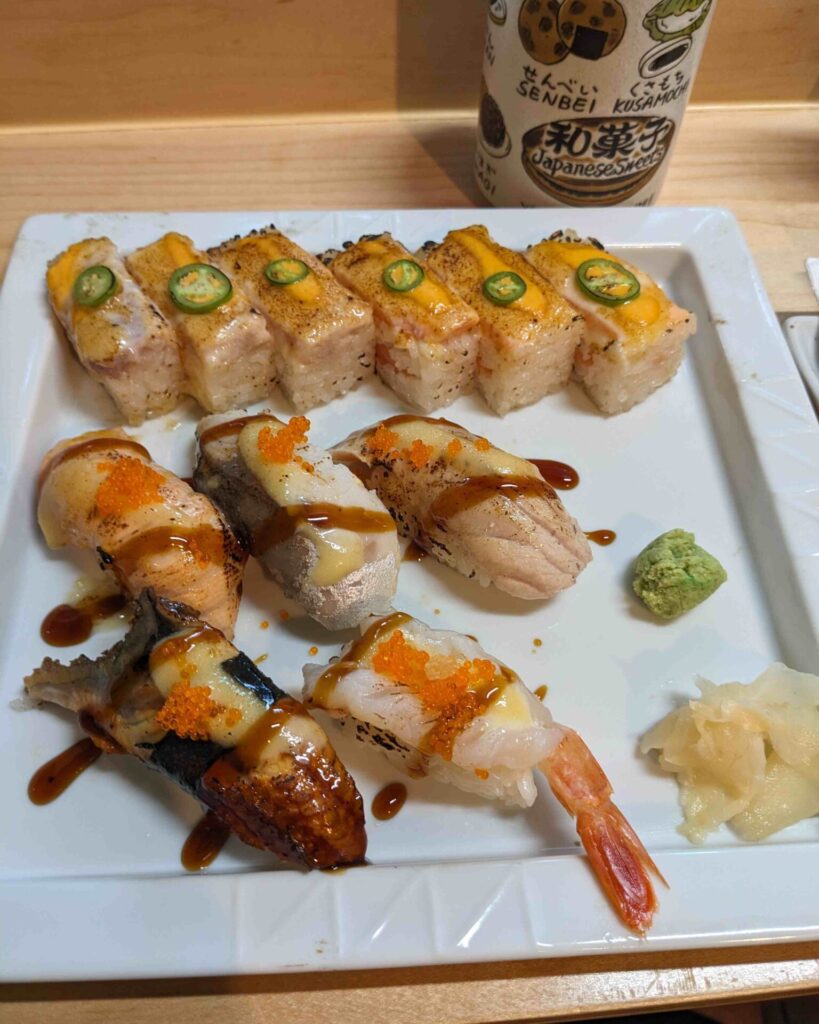 Aburi Set A from Okami Sushi