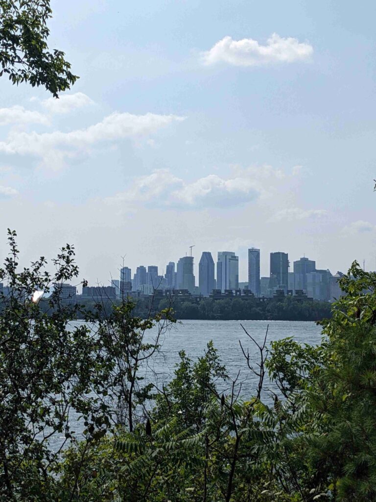 View of downtown Montreal from Circuit Gilles Villeneuve